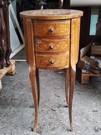 comodino mobiletto tipo fagiolino - legno massello