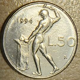 MONETA 50 LIRE PICCOLA 1994