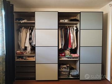 Armadio IKEA PAX 4 ante scorrevoli accessoriato