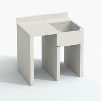 Lavello con piano cm 100x60x90h