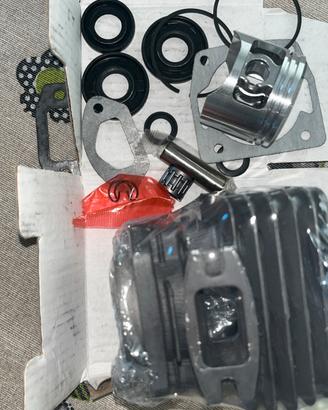 sostituzione motosega cilindro pistone 52 c.c.