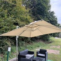 ombrellone con piattaforma girevole 360°