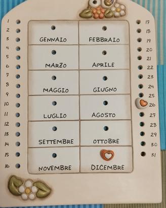 calendario della Thun in ceramica 