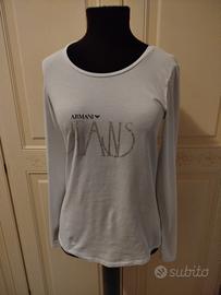 Maglia Armani Jeans elasticizzata manica lunga 