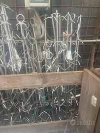 Stecche acciaio per appendere la carne