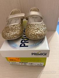 Ballerine dorate Primigi n26 usate ma tenute bene
