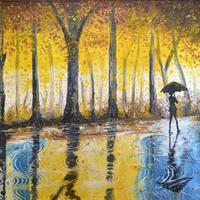 Quadro dipinto a mano acrilico moderno materico