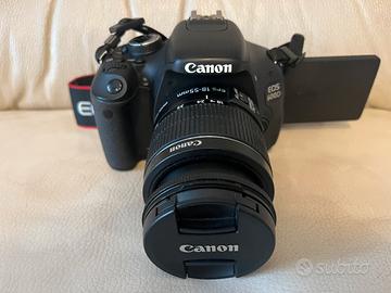 Fotocamera canon eos 600D+Obbiettivo EF-S 18-55mm
