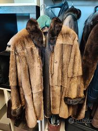 giacca pelliccia di visone marrone 