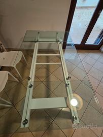 tavolo target in cristallo 