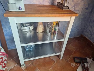 Carrello cucina IKEA Stenstorp - Rovere e Acciaio 