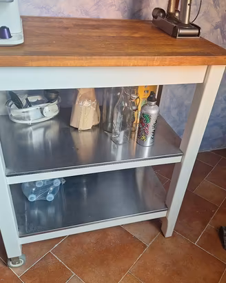 Carrello cucina IKEA Stenstorp - Rovere e Acciaio 