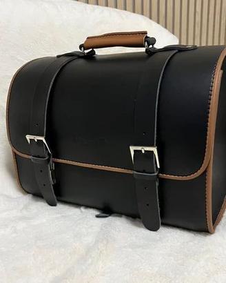 Borsa laterale posteriore in vera pelle Vespa