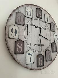 Orologio in legno stile shabby diametro 60cm