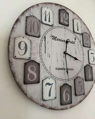 Orologio in legno stile shabby diametro 60cm