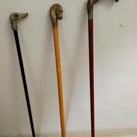 bastoni da passeggio con manici scolpiti a mano 