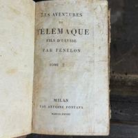 Libro Antico Les Aventures de Télémaque 1828