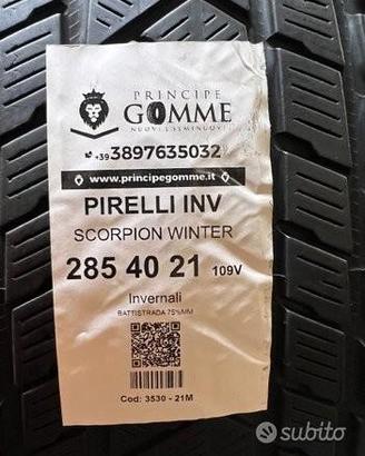 2 gomme 285 40 21 pirelli inv a3530