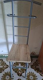 HAKU Möbel Sedia appendiabiti in acciaio tubolare