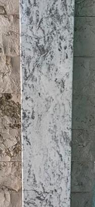 Mensola/lastra in marmo bianco venato su misura
