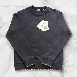 Felpa Burberry Blu Marino - Taglia XS