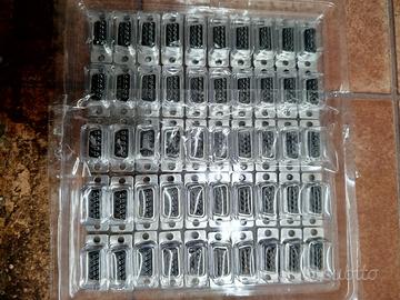 50 PZ conn SUB-D 9 POLI FEMMINA A SALDARE