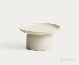Tavolino Arcola in alluminio écruØ 70 cm KAVE HOME