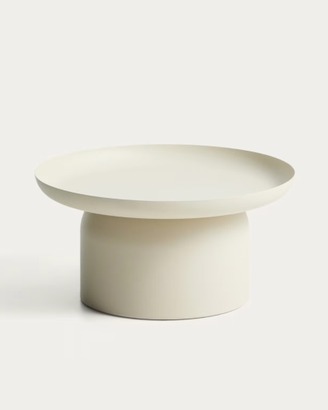 Tavolino Arcola in alluminio écruØ 70 cm KAVE HOME