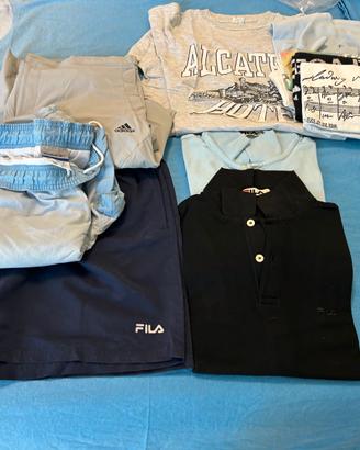 Lotto uomo 10 pezzi Fila + Reebok + Adidas tg. 50