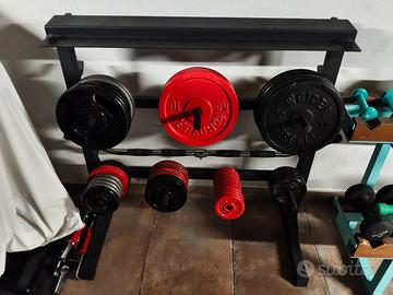 Rastrelliera con dischi 