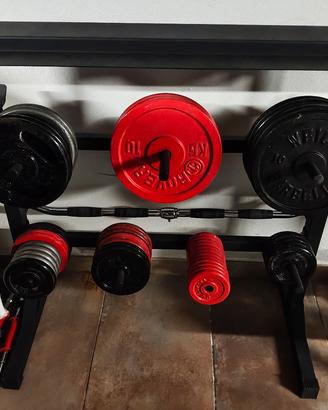 Rastrelliera con dischi 