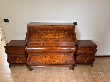 Mobile in legno a ribalta/ scrittoio antico