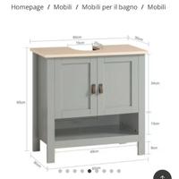 Mobile bagno con lavabo – 60 cm – stile moderno –