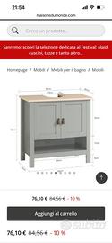 Mobile bagno con lavabo – 60 cm – stile moderno –