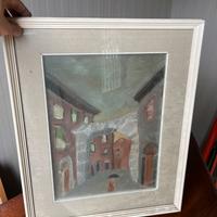 Quadro antico olio tela