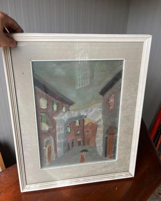 Quadro antico olio tela