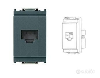 Vimar 16335 - Presa RJ11 grigia per placche IDEA