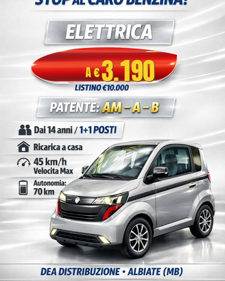 MINICAR ELETTRICA SUPERSCONTO - 70%