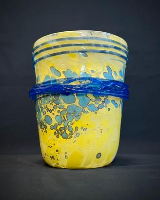 Vaso in vetro firmato Alberto Donà Murano