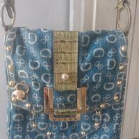 Borsa Guess vintage, in jeans con tracolla