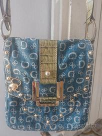 Borsa Guess vintage, in jeans con tracolla