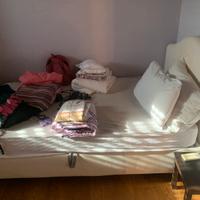 Flou Magnolia singolo letto contenitore