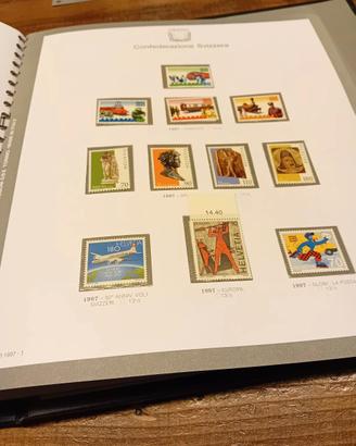 Svizzera anno 1997 francobolli nuovi