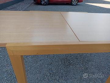 tavolo in faggio quadrato allungabile