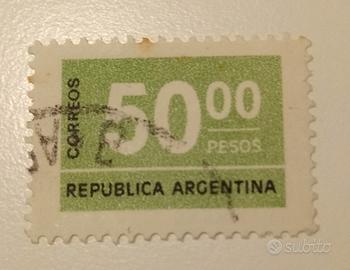 Correos Repubblica Argentina 5000 peso