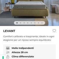 Materasso Dorelan levant matrimoniale.