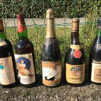 Bottiglie di vino da collezione vintage