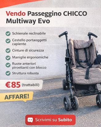 Passeggino Chicco Multiway Evo
