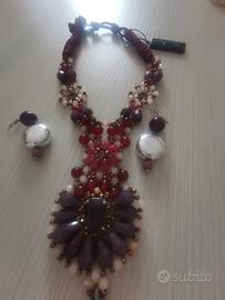 set collana e orecchini sodini nuovi 