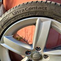 4 Cerchi in Lega 17” AUDI ORIGINALI + Gomme 225/45